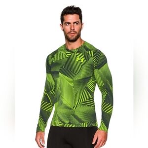 Under Armour Pro‎ Elite Running Lightweight Long Sleeve Shirt Large Neon Lime